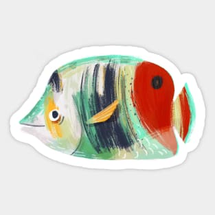 Butterfly Fish Sticker